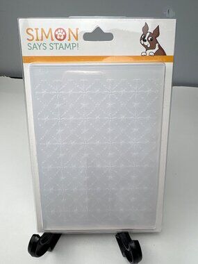 Simon Says Stamp Embossing Folder SF222 Pinpoint Starlets Diamond Design